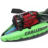 💙Надувний човен двомісний Intex 68307 "CHALLENGER K2 KAYAK" кайак з веслами та ручним насосом, Зелений, фото 3