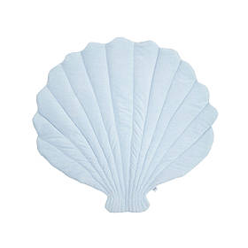 Килимок дитячий велюр Twins Мушля 90х90, blue