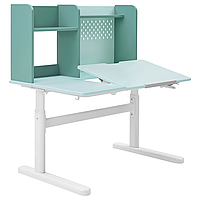 Дитячий письмовий стіл IKEA BERGLÄRKA 100х70 см Біло-бірюзовий 995.664.81