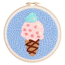 Набір для килимової вишивки "Морозиво", 15 см (з п'яльцями)