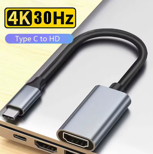 Адаптер кабель конвертор T9S HDMI-USB Type C 4K 30Hz Перехідник