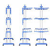 Сушарка для білизни та одягу універсальна підлогова вертикальне складана сушарка на 3 яруси Supretto 179454, фото 10