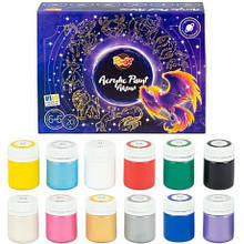 Набір акрилових фарб 6+6*20мл.RUDIX 851203 MZOPT