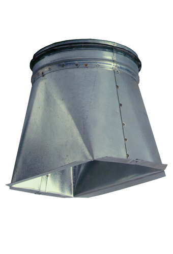 віпискний фланець для з'єднування вентилятора з повітряпроводом Адаптер для підключення вентилятора до повітряпроводу