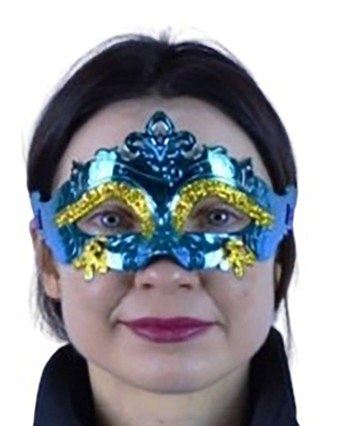 Маска венеція Павлін блакитна