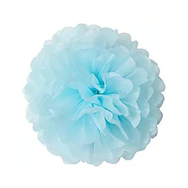 Помпон паперовий світло-блакитний