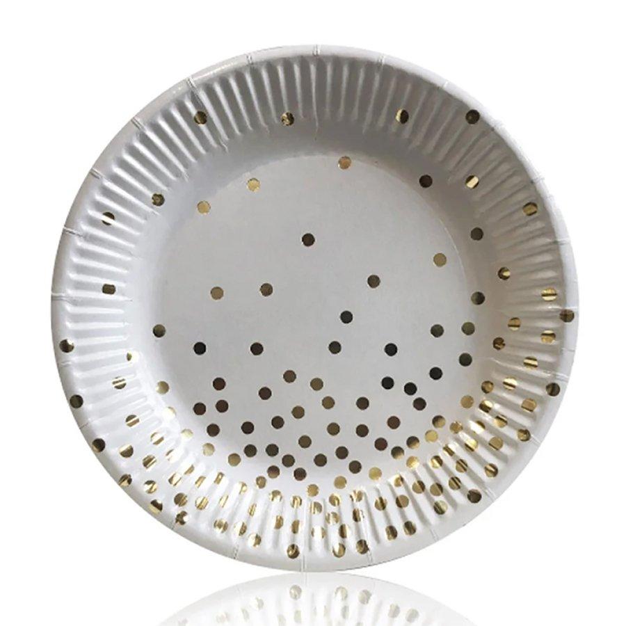 Тарілки Конфетті (золото) 10 од