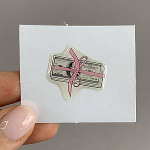 3D Sticker Money 3д стікер об'ємна наклейка гроші q09y