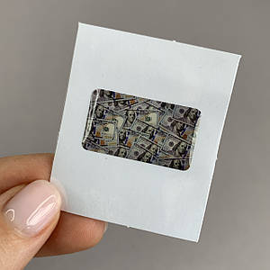 3D Sticker 3д стікер об'ємна наклейка долари гроші q09y