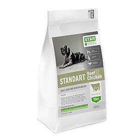 Сухий корм StarDeyl Standart 10 кг для собак великих та середніх порід (курка + телятина) Так