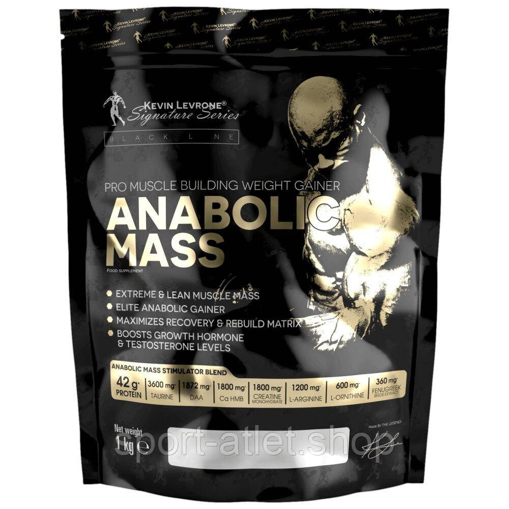 Гейнер Kevin Levrone Black Line Anabolic Mass, 1 кг - Банан, фото 1