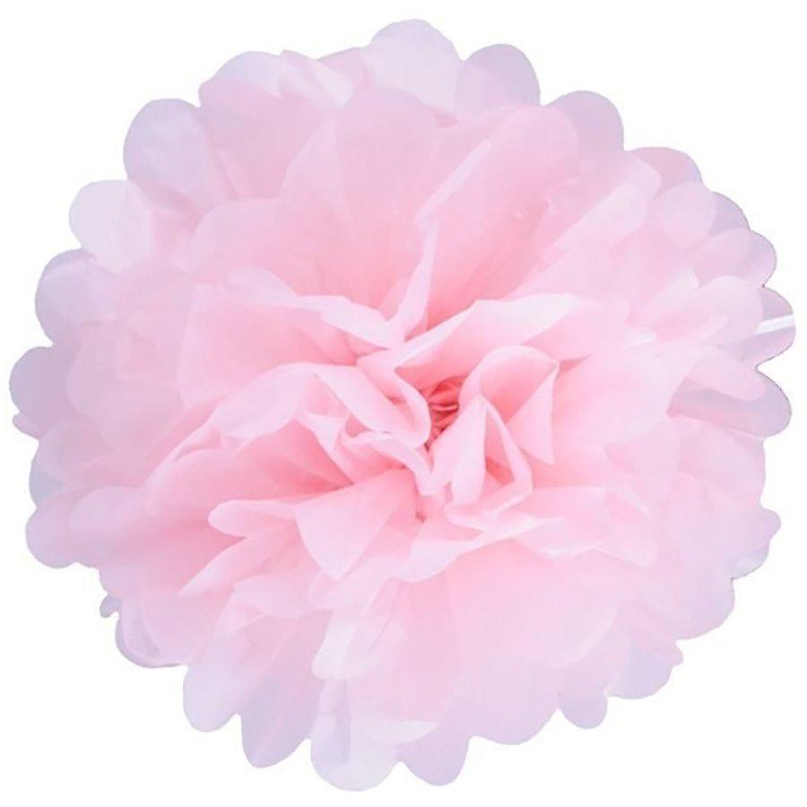 Помпон паперовий (світло рожевий) 35 см