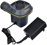 💙Насос електричний повітряний Intex 66634 від мережі 220V, 480 л/хв, з насадками, для надувних матраців, кіл, фото 5