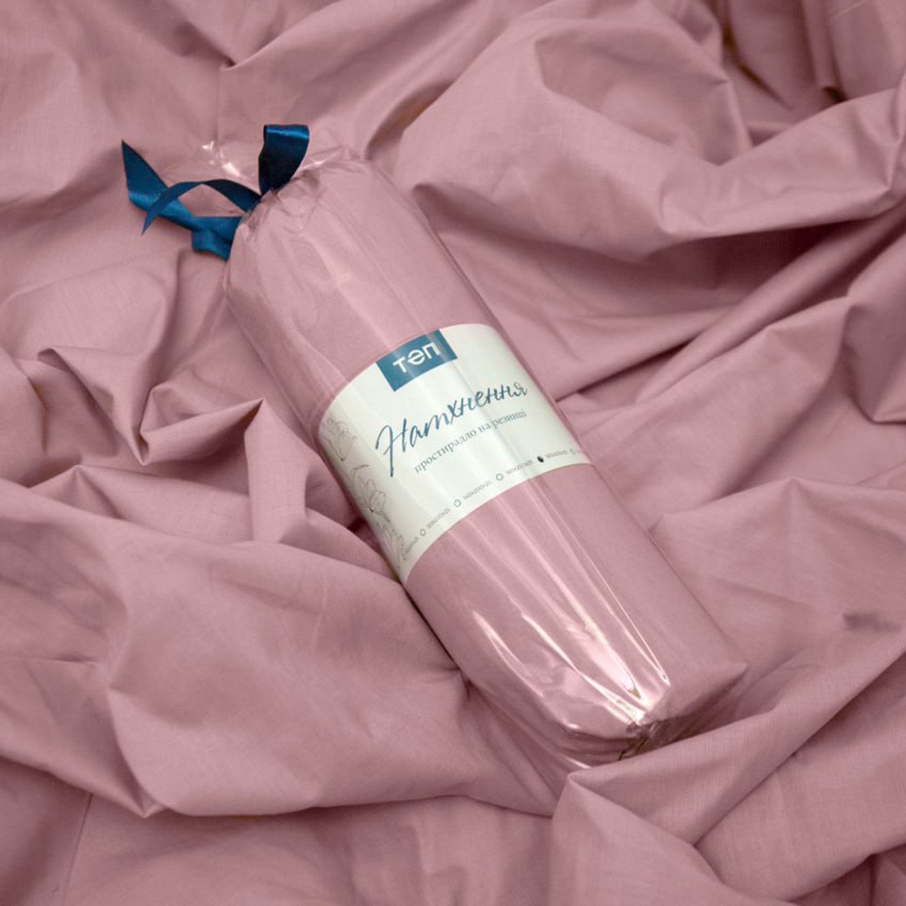 Простирадло "НАТХНЕННЯ" з резинкою Рожеве, 140x200, фото 1