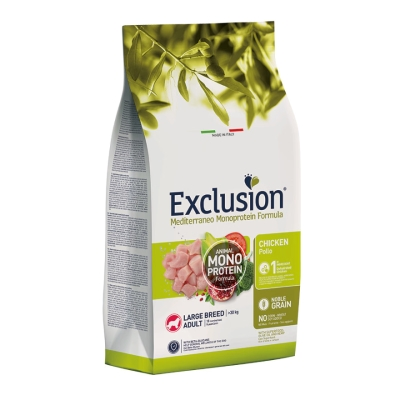 Сухий корм Exclusion (Ексклюжн) Adult Chicken Large Breed для собак великих порід з куркою 12 кг, фото 1