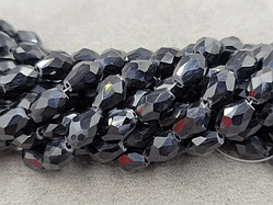 Кришталева крапля 6*8 мм (65шт) чорна