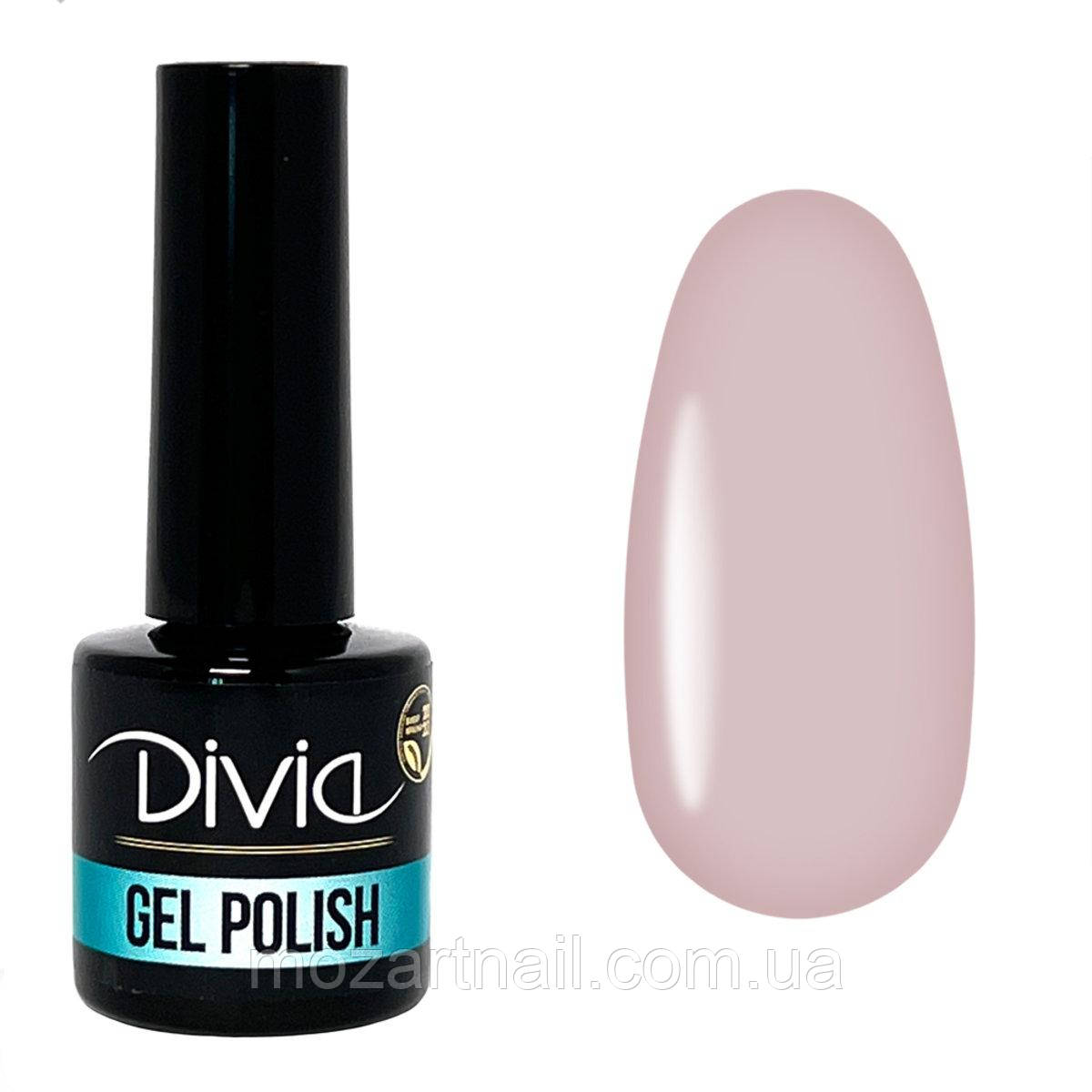 Гель-лак Divia FL060 "Flamigo" (бежевий нюд), 8мл