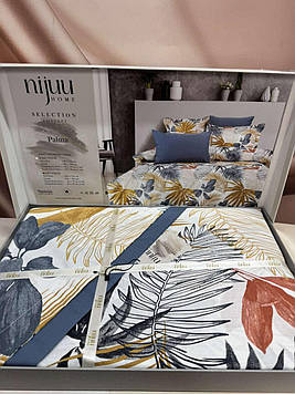 Комплект постільної білизни перкаль 100% бавовна двоспальна євро 200*220 см Nijuu Туреччина