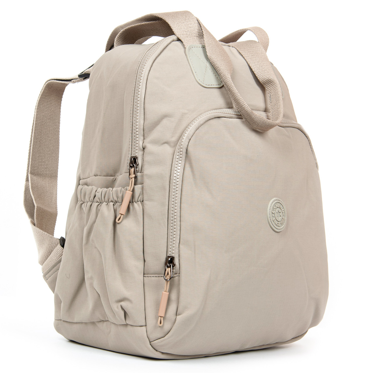 Рюкзак-сумка шкільний підлітковий світло-сірий міський легкий та м'який для дівчинки 5-11 клас один відділ Lanpad WA35015