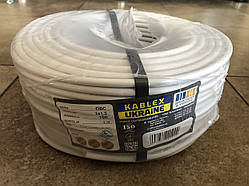 Електричний мідний багатожильний дріт ПВС із перерізом 3х1,5 мм2 довжина 100 м напруга 0,38 кВ (KABLEX-Одеса)