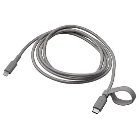 ЛІЛЛЬХУЛЬТ адаптер USB-C до підсв, сірий, 1.5 m