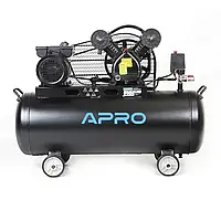 Компресор двоциліндровий ремінний OFBD-100 2.2кВт 402л/хв 8бар 100л (2 крана) + олива 0,5л APRO
