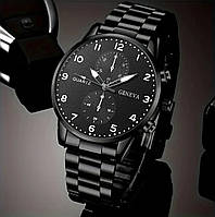 Чоловічий годинник Geneva з металевим браслетом⌚