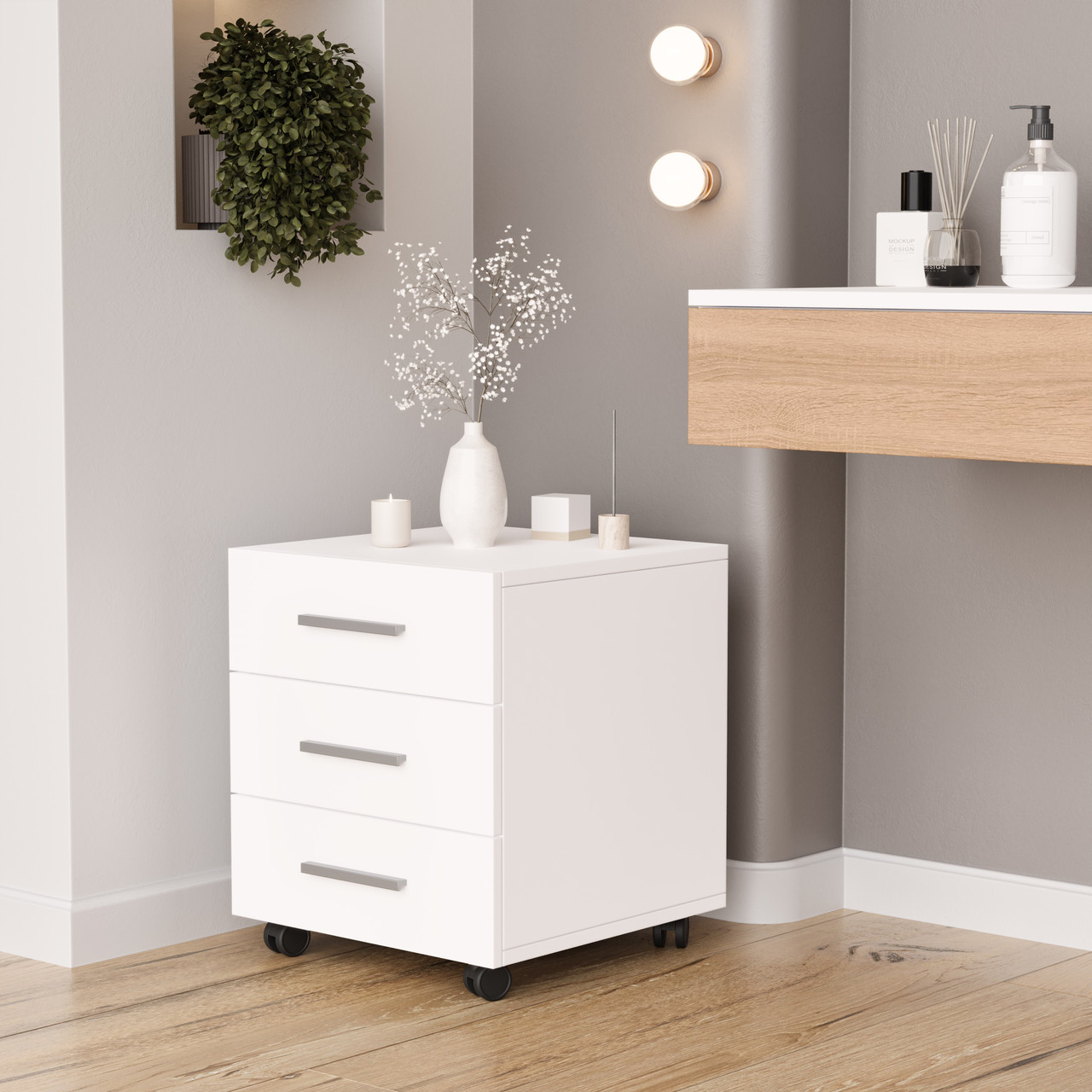 Тумба з трьома шухлядами на колесах MNK-5, фото 1