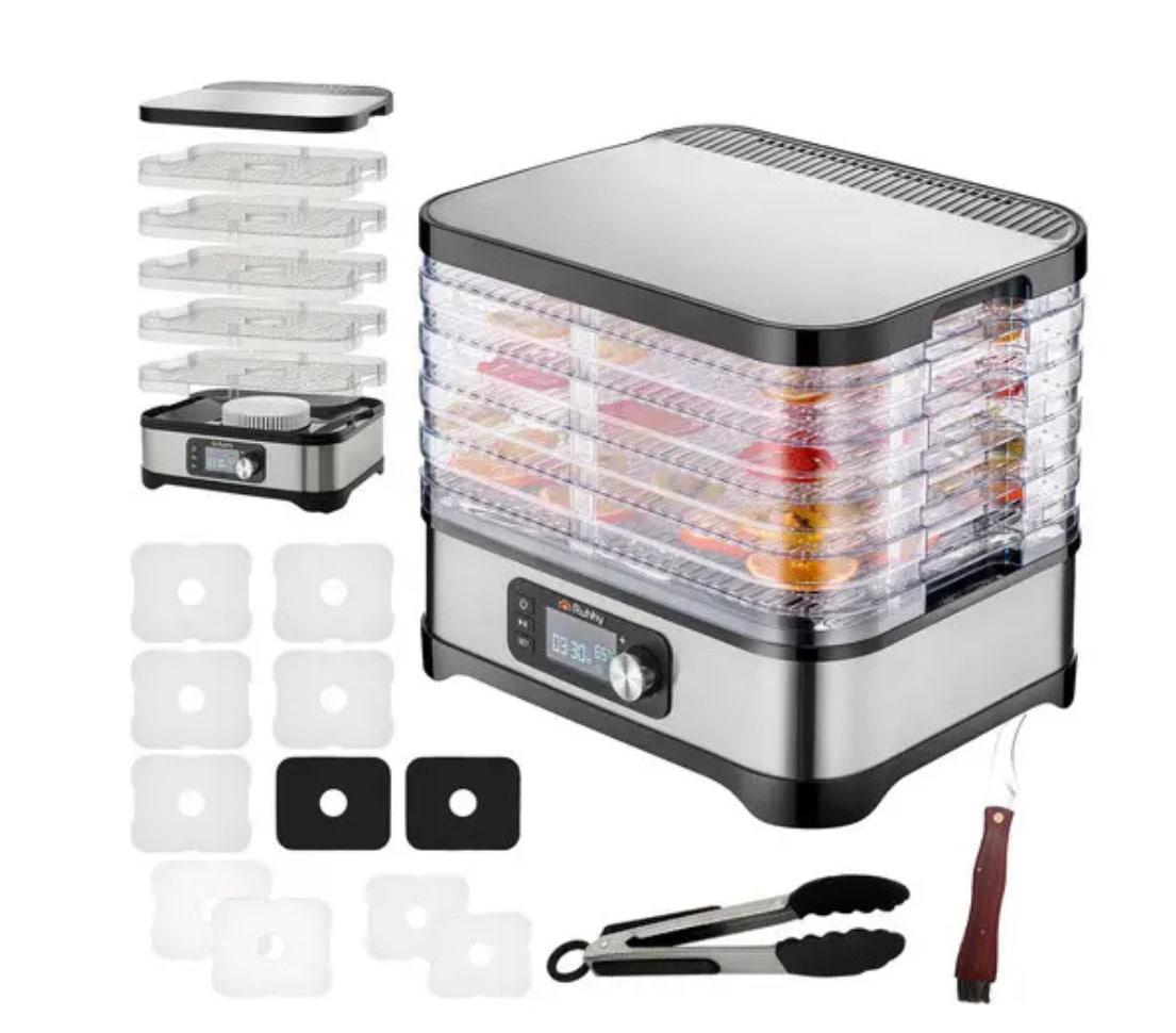 Сушарка, сушка, дегідратор для грибів, фруктів та овочів Ruhhy 25928 — компактна та енергоефективна, фото 1