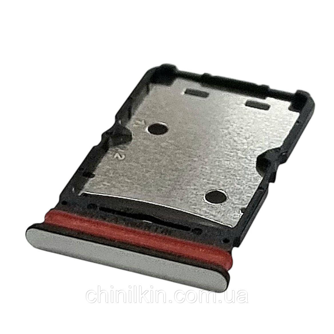 SIM лоток для TECNO Pova 5 (LH7n)/Tecno Pova 5 Pro (LH8n) Silver, фото 1