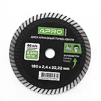 Диск до бетону 180х2,4мм (22-24%) турбо-хвиля APRO