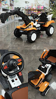 Трактор JOY з двигуном та ковшом, Orange 74430