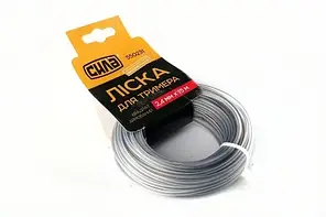 Лиска для тримера 1,6 мм квадрат армований 15 м СИЛА