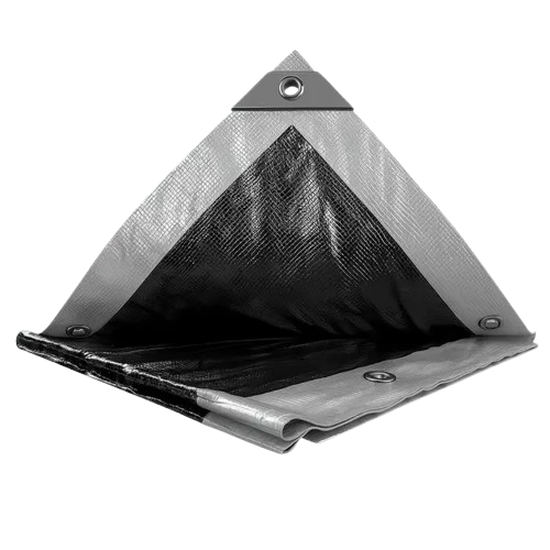 Тент укривний 4×6 м • 200 г/м² • Сіро-чорний • Міцний та вологостійкий • TM "MS Tool"