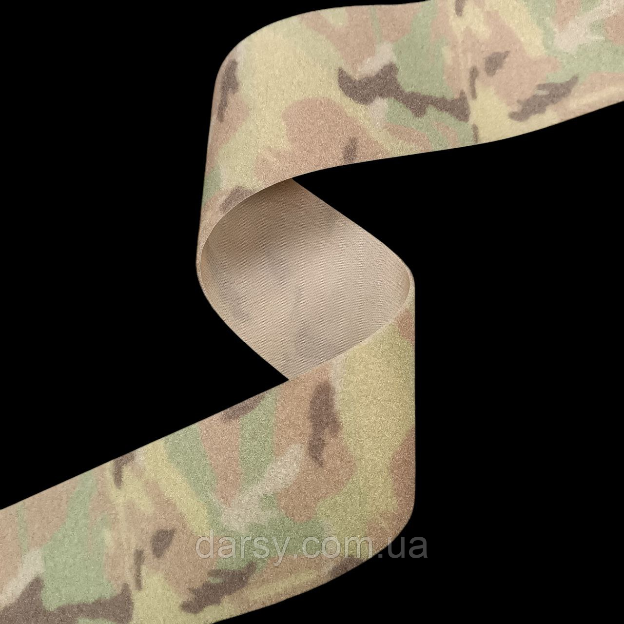 Липучка контактна 100 мм колір Multicam стрічка-петлі loop, фото 1