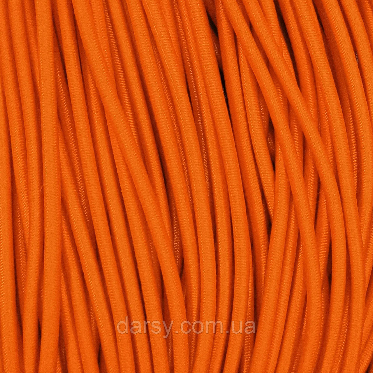 Еластичний шнур Shock Cord шнур-резинка капелюшна 3 мм поліестер Пораманчевий, фото 1