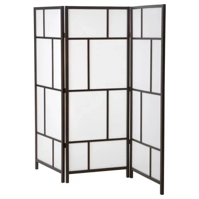 IKEA RISÖR РИСЁР Ширма, белый / черный, 216x185 cм (701.821.91), фото 1