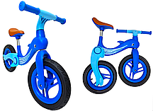 Дитячий складаний двоколісний беговел-велобіг 12 дюймів Дельфін від 2 до 5 років