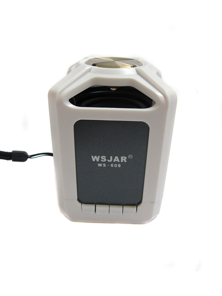 Портативна bluetooth колонка MP3 WSA-608 White, фото 1