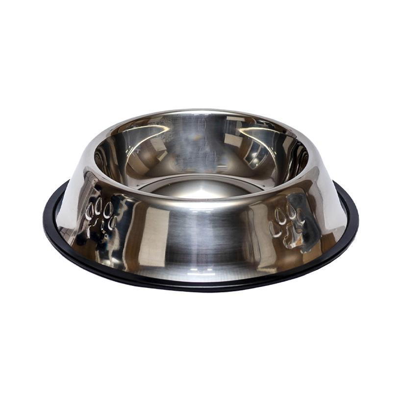 Миска металева для котів і собак 26*6 см
