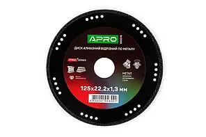Диск алмазний по металу 125х1.3х22.2 APRO