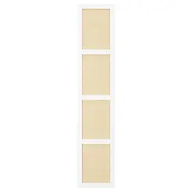 HÖGADAL ХЕГАДАЛ дверцята, білий/плетений бамбук, 40x192 см