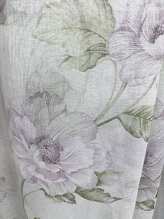 Тюль батист Піон №088 бузок, фото 2