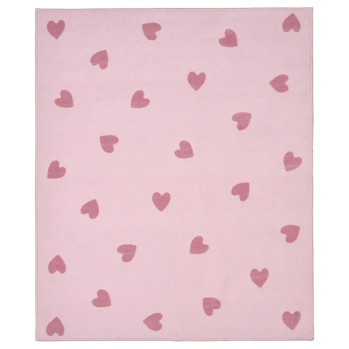 BARNDROM Килим, рожевий, 133х160 см., фото 1