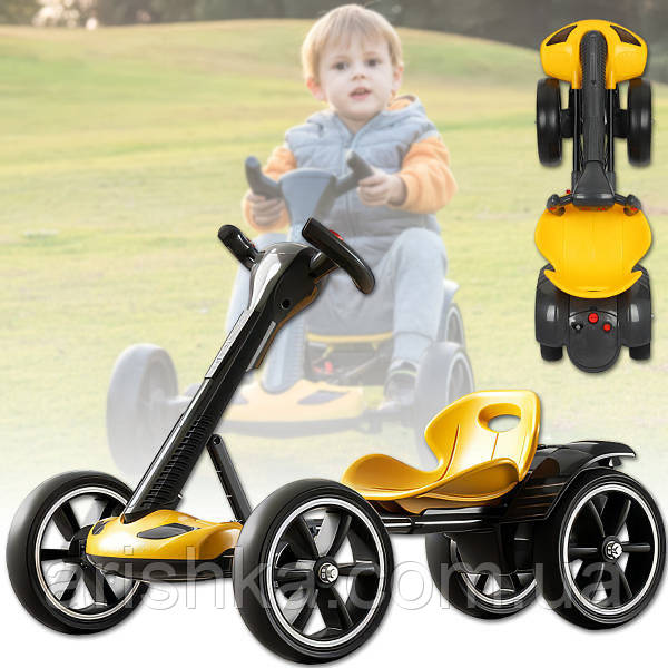 Дитячий електромобіль GO KART F1 з пультом, EVA-колеса, Bluetooth, музика