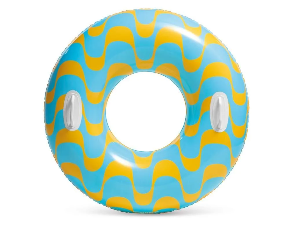 Плавальний надувний круг з ручками Intex 59256 nt діаметр 91 см для дітей від 9 років, фото 1