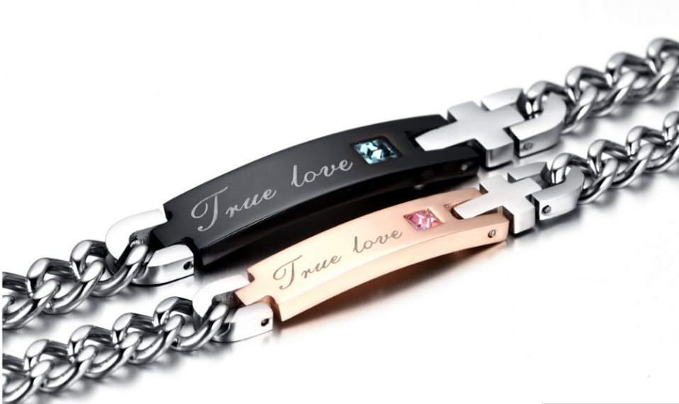 Парные браслеты "True Love" влюбленным сталь 316L - фото 8 - id-p474740027