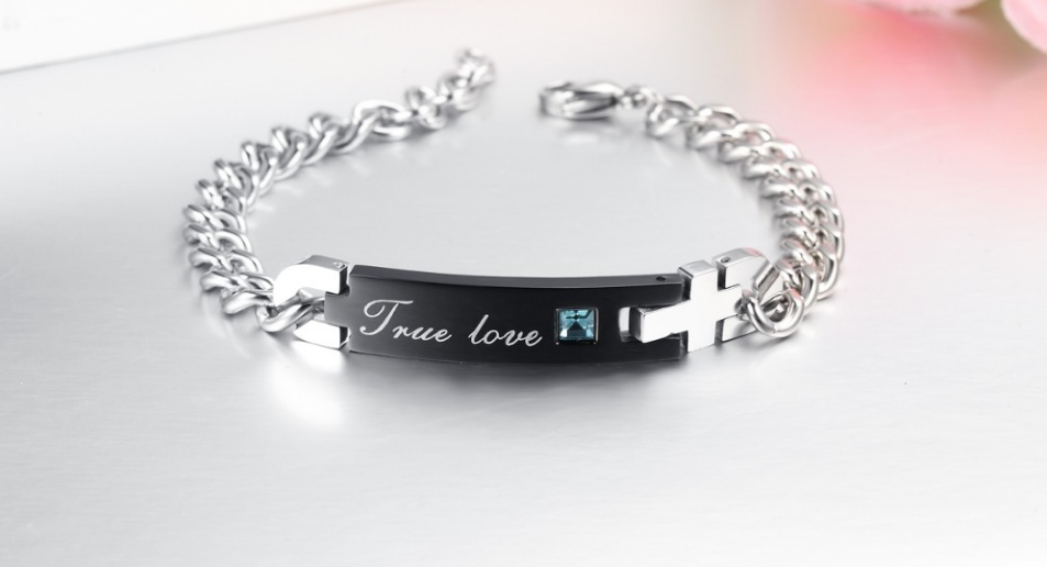 Парные браслеты "True Love" влюбленным сталь 316L - фото 10 - id-p474740027