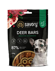 Джерки Savory Bars With Venison, батончики з олениною, 100 г