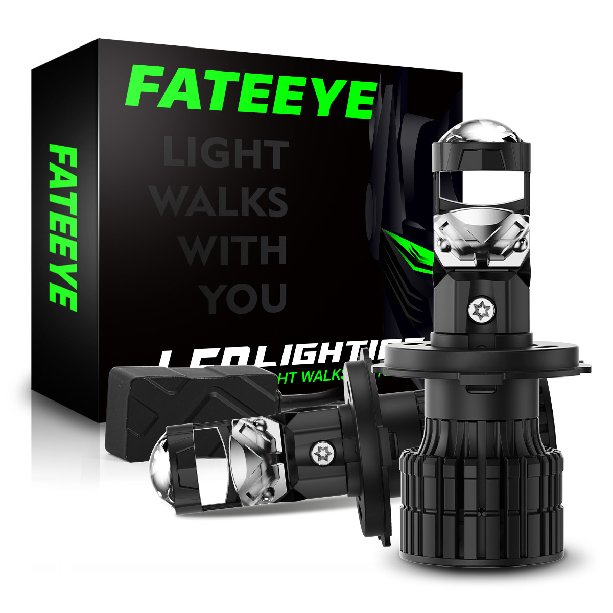 Світлодіодна (LED) лампа з лінзою Fateeye mini lens H7 Can-Bus (обманка) Гарантія 1 рік, фото 1